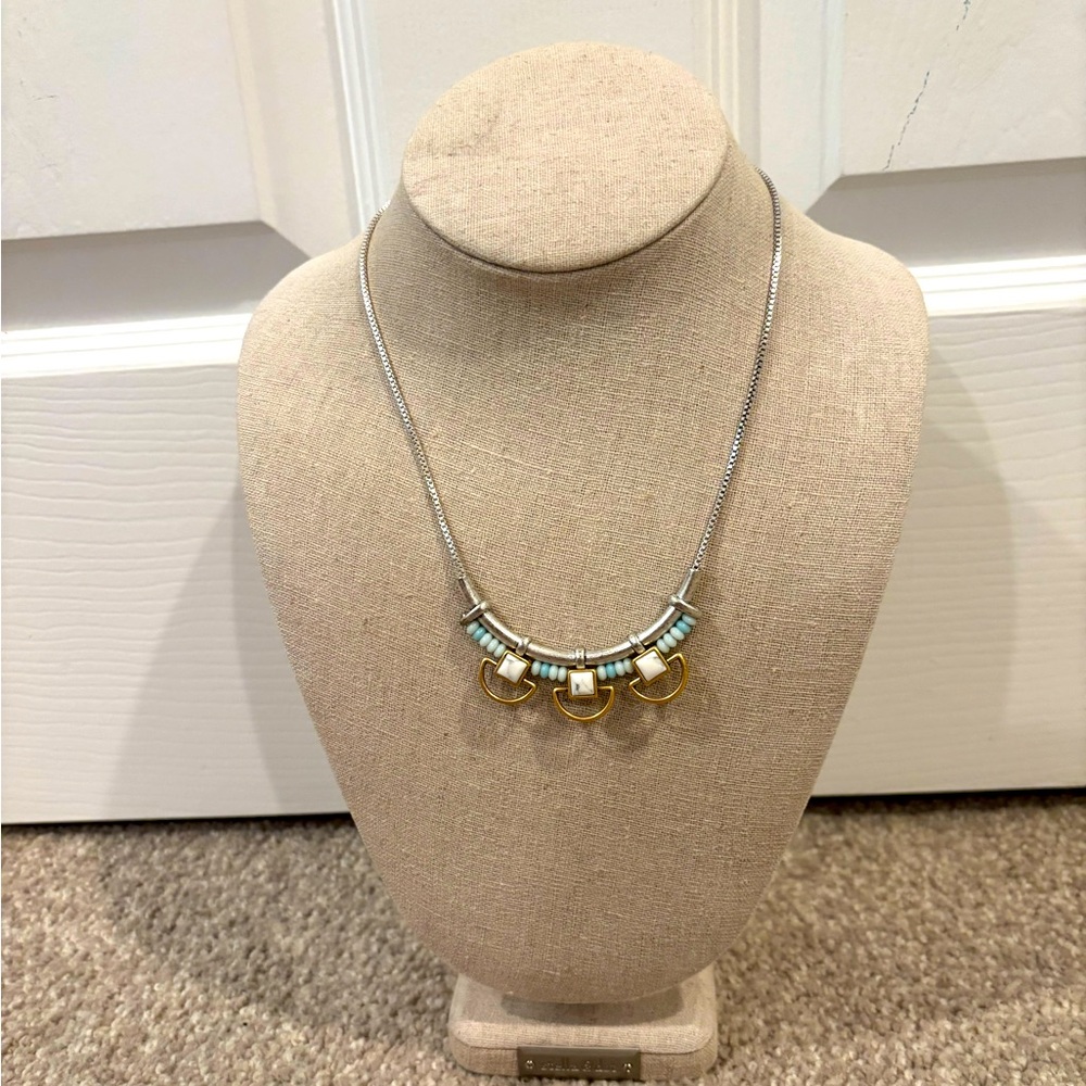 Stella & Dot Blue Beaded Necklace